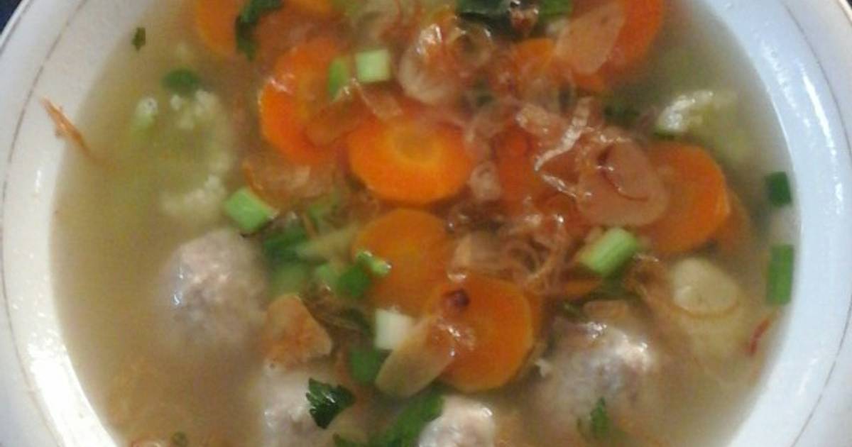 Resep Sop Sayur Bakso Oleh Yulis Ermawati Cookpad