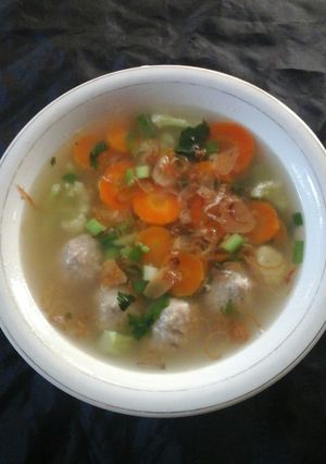 Foto resep Sop sayur bakso
