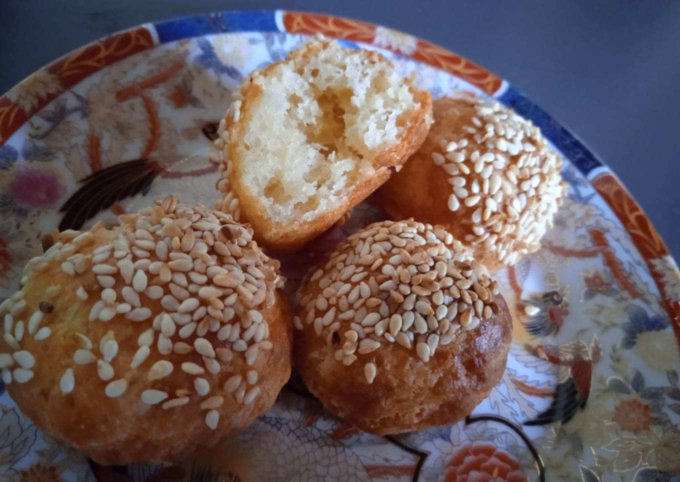 Biscuits aérés fromage sésame