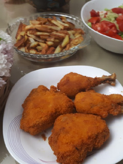 عکسی از دستور مرغ سوخاری
