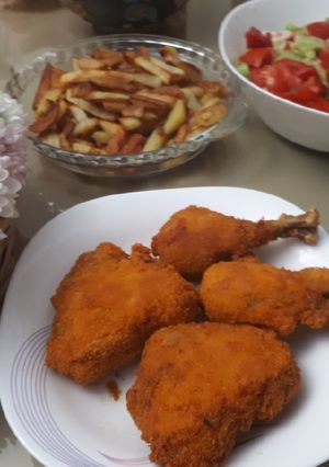 عکسی از دستور مرغ سوخاری