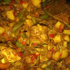 A picture of Vegetable sauce.