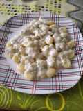 Ñoquis con salsa de puerros :)