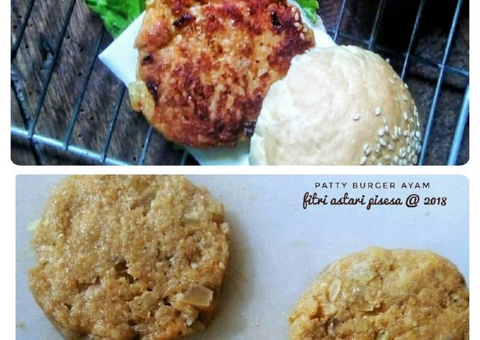 Resep: Patty burger versi ayam Simpel