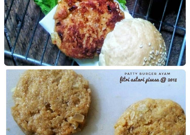 Resep Patty Burger Versi Ayam Yang Nikmat
