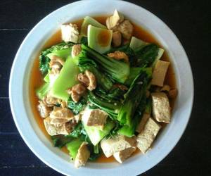 Resep Terbaik Ca Pokcoy siram ayam tahu Gurih Mantul Resep Terbaik Ca Pokcoy siram ayam tahu Gurih Mantul