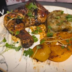 A picture of Honey garlic roasted chicken.
