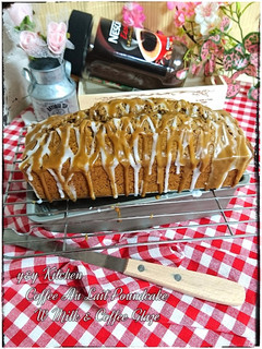 Foto resep Coffee au lait poundcake w milk & coffee glaze