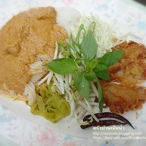 ขนมจีนน้ำยาเห็ด (เจ)