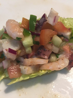 Una foto de Salpicón pulpo y gambas