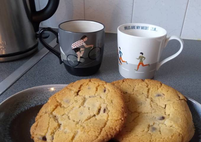 Recipe of Super Quick Homemade Giant Choc Chip Cookies