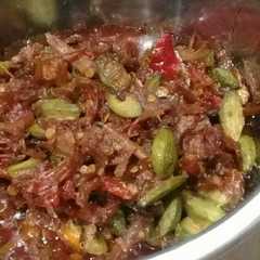 A picture of Sambal petai ikan bilis(teri).