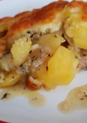 Rakott-húsos egytálétel recept recept fotója