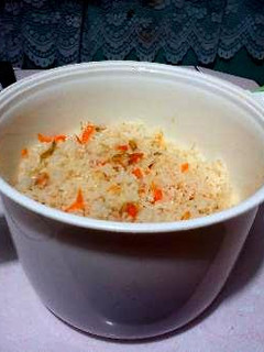 Una foto de Hacer arroz en el microondas