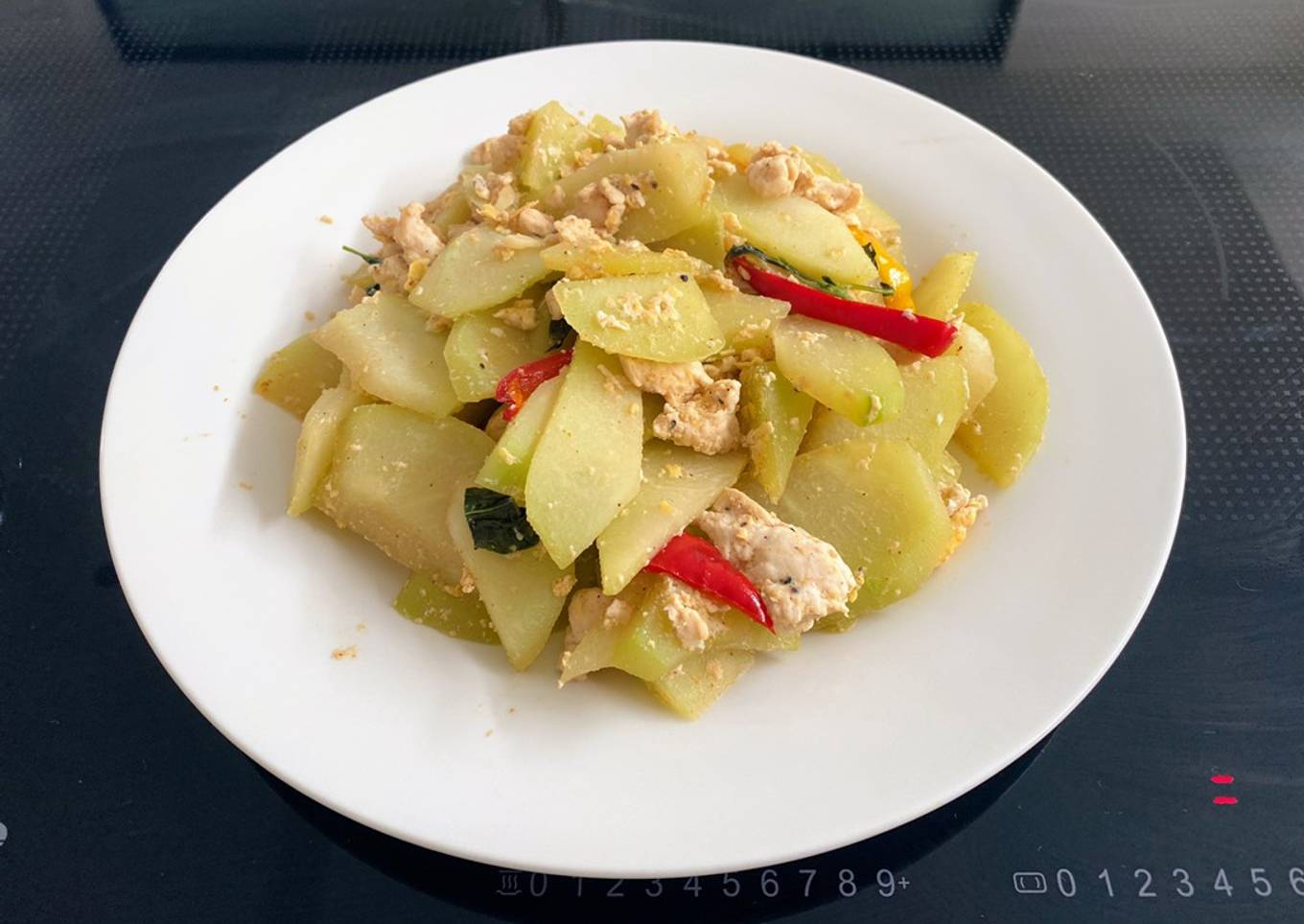 Stir fry Chayote Squash