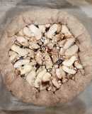 Gyümölcsös-fűszeres pitetorta (tej-, tojásmentes)