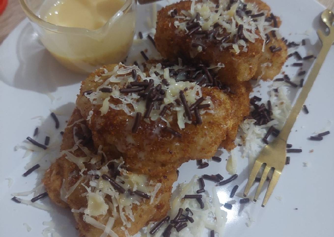 Pisang Goreng Keju Coklat Krispi