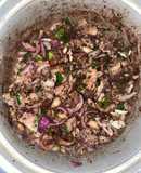 ก้อยคั่วหมู,ตับ,หนังหมู