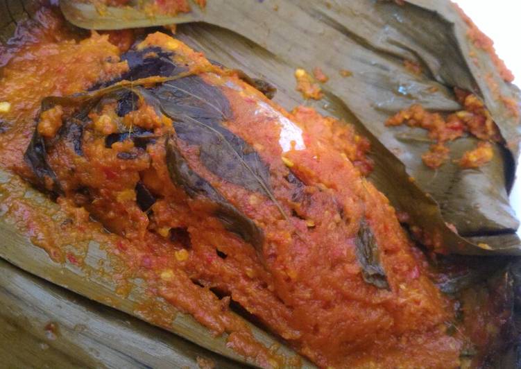 Pepes tempoyak ikan patin