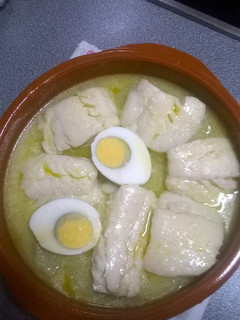 Una foto de Bacalao al pil pil