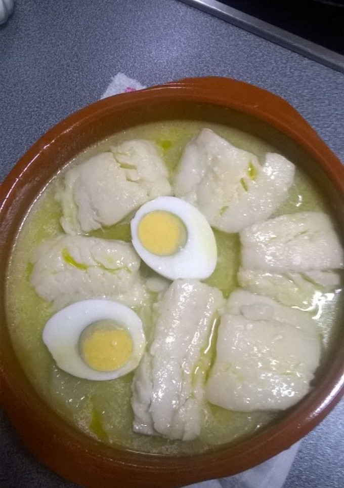 Una foto de Bacalao al pil pil