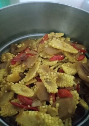 Foto resep Tumis putren (jagung muda)
