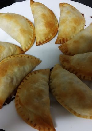 Una foto de Empanadillas de bacon, jamón y champis
