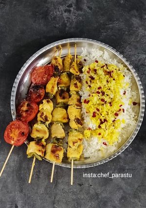 عکسی از دستور جوجه کباب تابه ای / سریع و مجلسی