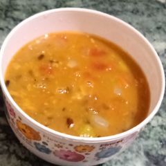 A picture of Udadh and chana mix dall.