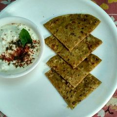 Achari paratha A picture of Achari paratha.