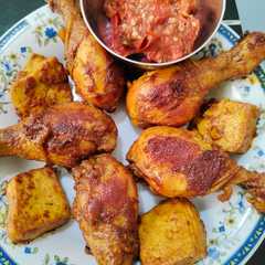 A picture of Ayam Bakar Kecap.