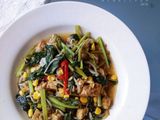 Tumis Sawi Hijau Tempe Toge