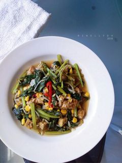 Foto resep Tumis Sawi Hijau Tempe Toge