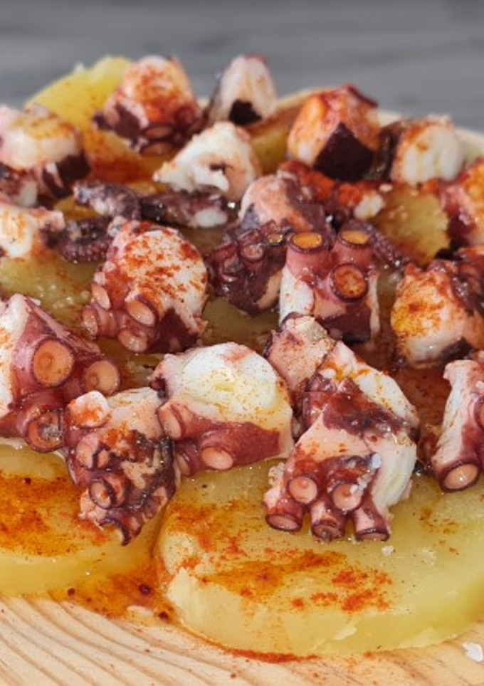 Una foto de Pulpo a la gallega