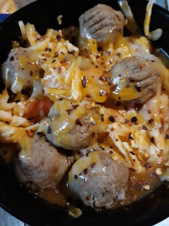 A picture of Meatball, Carrot, and Onion Soup.