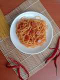 Mie gomak Spaghetti