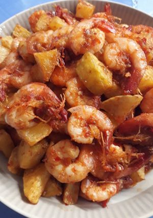 Foto resep Sambal goreng kentang dan udang