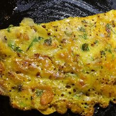 Besan & mix flour ka chilla A picture of Besan & mix flour ka chilla.