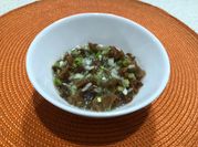 Una foto de ceviche vegetariano