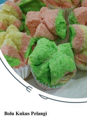 Foto resep Bolu kukus warna warni