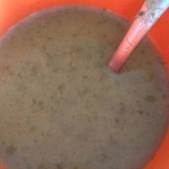 A picture of Watercress and Leeks soup.