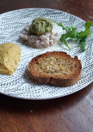 Une photo de Ceviche de cabillaud au piment d'Espelette