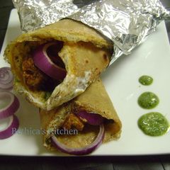 A picture of Chicken Tikka Roll.