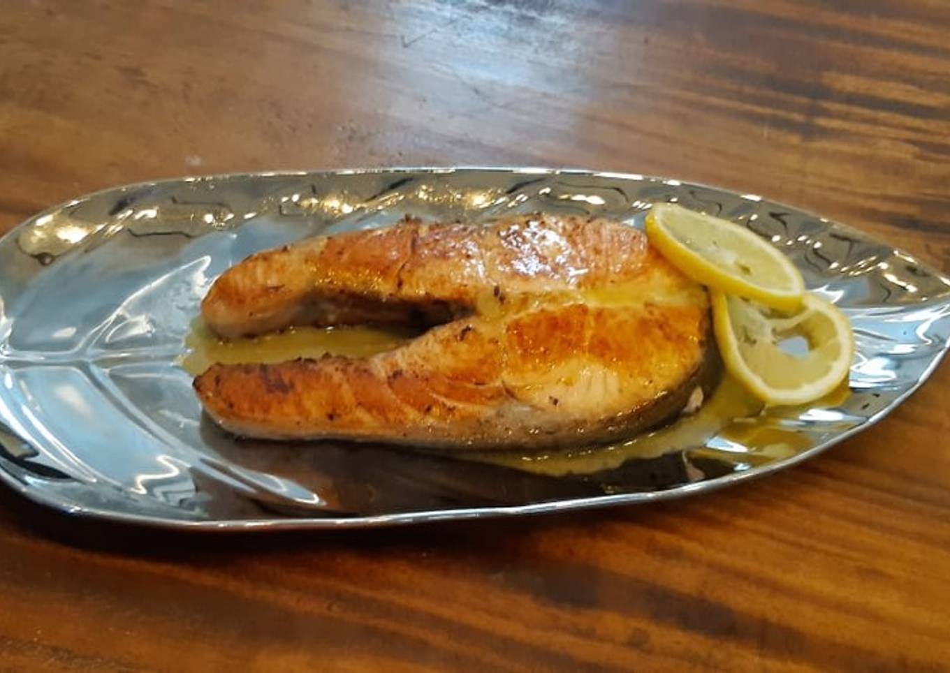 Butter Lemon Salmon Steak