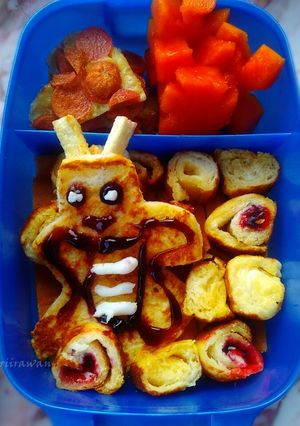 Foto resep Bekal Roti Lebah Unik sederhana