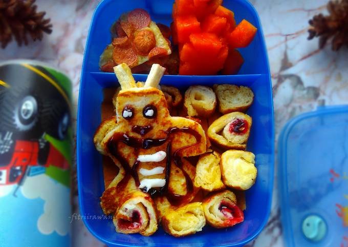 Resep: Bekal Roti Lebah Unik sederhana Menu Enak