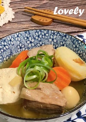 日式味噌馬鈴薯燉豚肉湯 的食譜成品照片