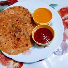 A picture of Healthy nutritious tasty multigrain flour masala chilla.