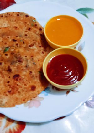 A picture of Healthy nutritious tasty multigrain flour masala chilla.