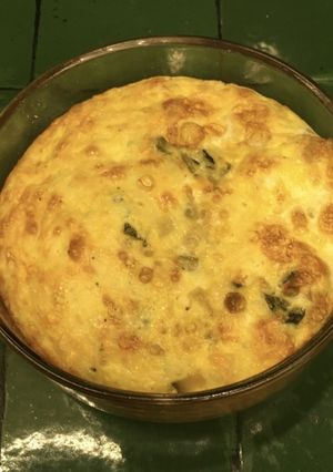 Una foto de Frittata de acelgas con calabacitas  ©